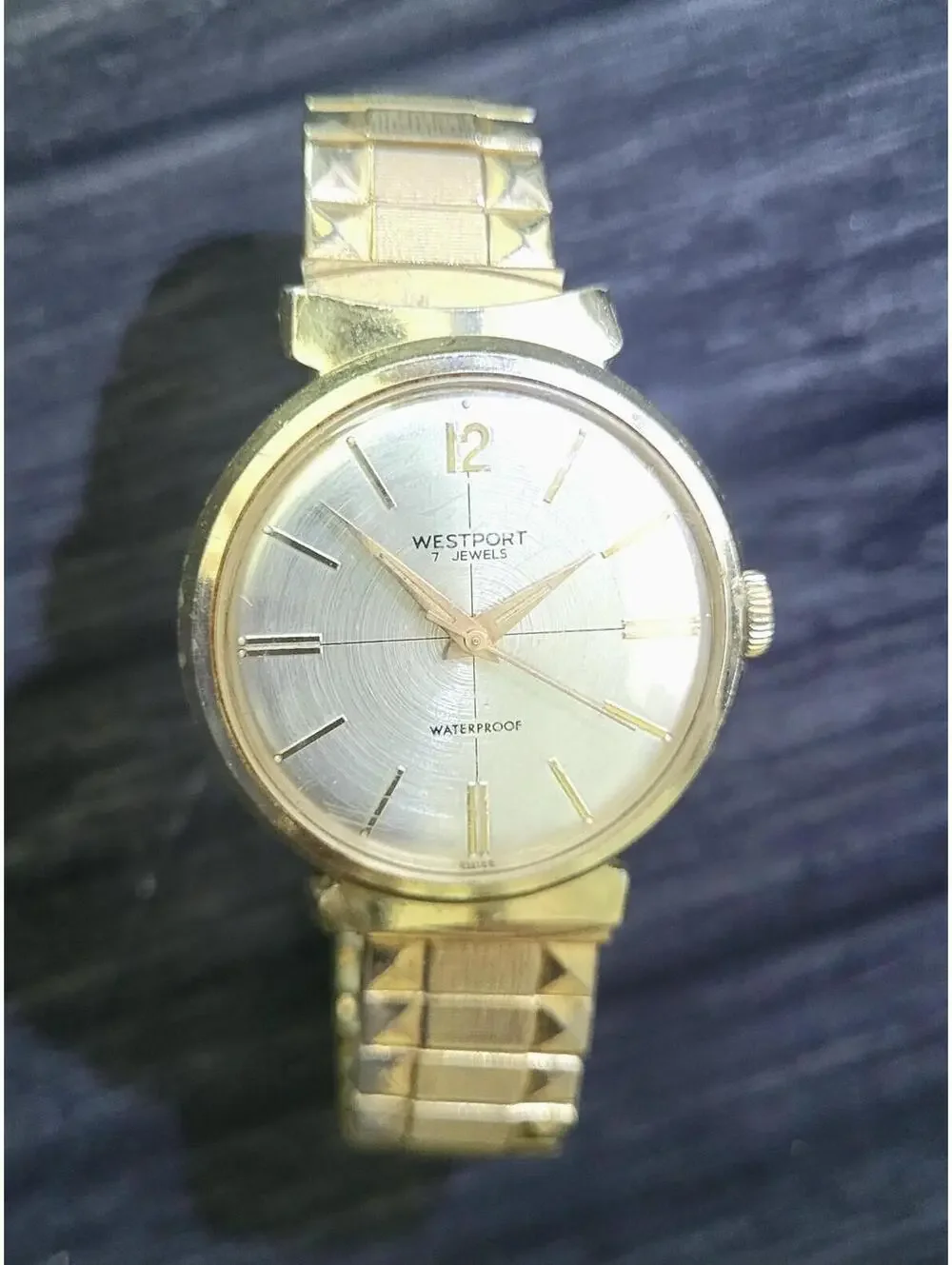 Rare‎ Vintage Wesclox Westport Mechanical Mens Watch Runs